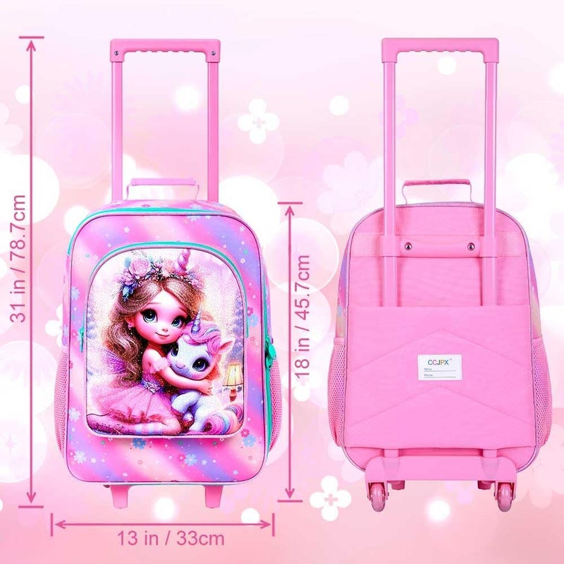 GXTVO Kids Suitcase with Wheels for Girls and Boys, Rolling Carry on Luggage for Toddler Children - Image 4